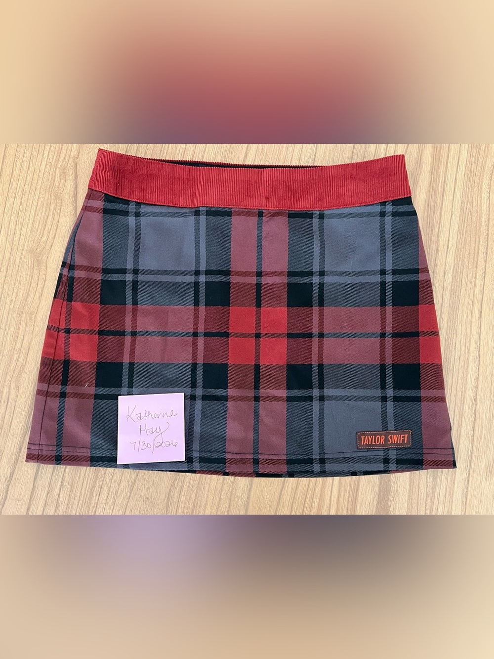 Taylor Swift “Plaid Skirt Days” Red Skirt Size 2